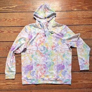 Rhoback large rainbow tie dye hoodie rare unreleased